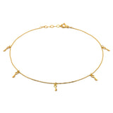 Bonita Pulsera Llaves Oro Solido 14k