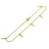 Bonita Pulsera Llaves Oro Solido 14k