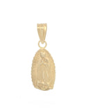 Dije Virgen de Guadalupe Oro Sólido 10K 1.4 cm