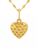 Cadena Gargantilla Corazón Puntos 0.8 cm Oro Solido 14k