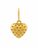 Dije Corazón Puntos 8 mm Oro Sólido 14k