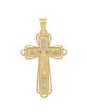 Dije Cristo Con Contorno 2.5 cm Oro Sólido 10k