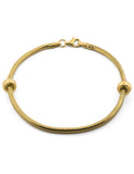 Pulsera Pulso Base 19 cm Oro Sólido 14k