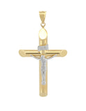 Dije Cristo Tubular 3.3 cm Oro Sólido 10k