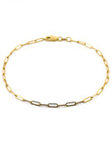 Pulsera Clip 2 mm Oro Solido 14k