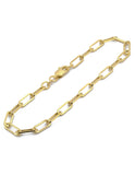 Pulsera Clip 3 mm Oro Solido 14k