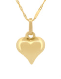 Hermosa Cadena Gargantilla Dama Corazón Oro Sólido 14k