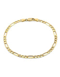 Pulsera Pulso Figaro 21 cm Oro Sólido 14k