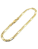 Pulsera Pulso Figaro 21 cm Oro Sólido 14k