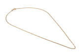 Cadena Estilo Cartier Diamantada Oro Italiano Sólido 14k 40 cm