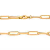 Cadena Gargantilla Clip 4 mm 50 cm Oro Sólido 14k