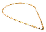 Cadena Gargantilla Clip 4 mm 50 cm Oro Sólido 14k