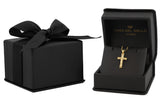 Dije Cristo Chico 1.4 cm Con Zirconias 14K