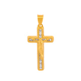 Dije Cristo Liso 2.1 cm Oro Sólido 14k Bautizo Primera Comunión