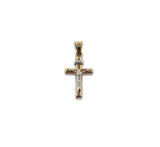 Dije Cristo Liso Oro Sólido 14k  2.6 Cm