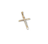 Dije Cristo Liso Tubo Oro Sólido 14k  2.7 Cm