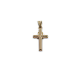 Dije Cristo Liso Oro Sólido 14k  2.6 Cm