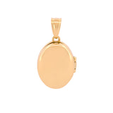 Dije Oval Relicario Oro Sólido 14k