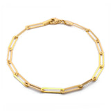 Pulsera Clip Oro Solido 14k